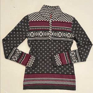 KRIMSON KLOVER MERINO WOOL QUARTER SIZE SWEATER SIZE SMALL